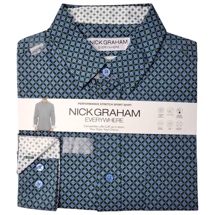 Nick Graham Everywhere Men's Performance Stretch Long-Sleeve Sport Shirt
