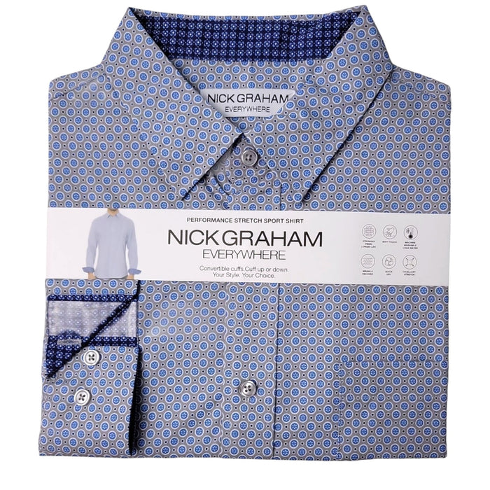Nick Graham Everywhere Men's Performance Stretch Long-Sleeve Sport Shirt