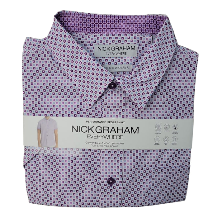 Nick Graham Men's Performance Short Sleeve Sport Shirt