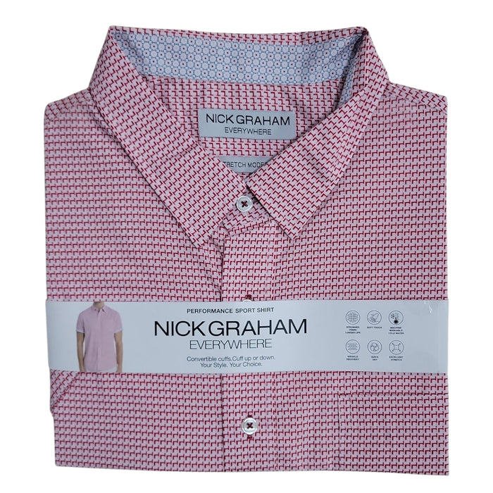 Nick Graham Men's Performance Short Sleeve Sport Shirt