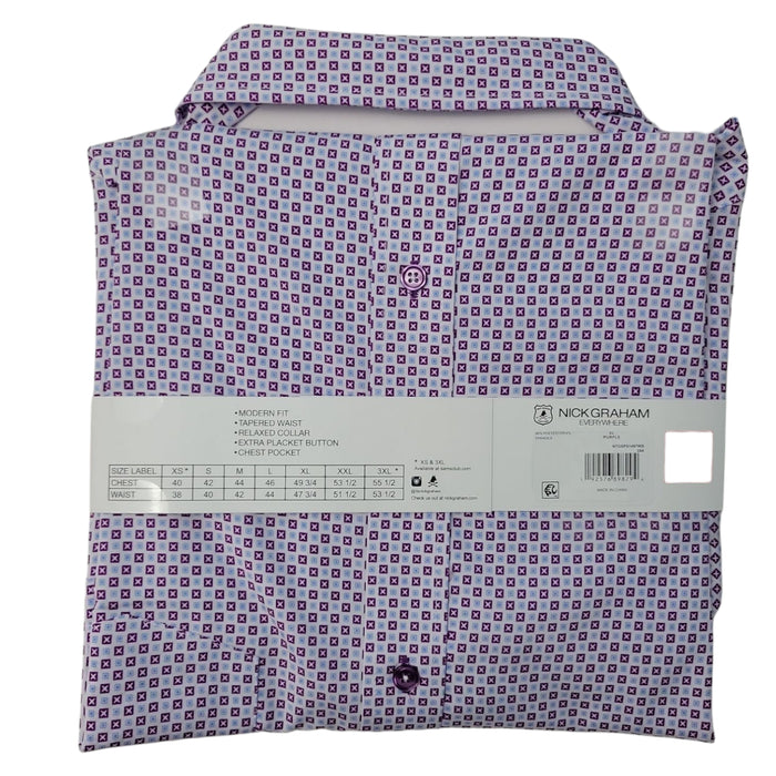 Nick Graham Men's Performance Short Sleeve Sport Shirt