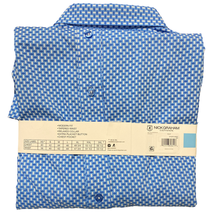 Nick Graham Men's Performance Short Sleeve Sport Shirt