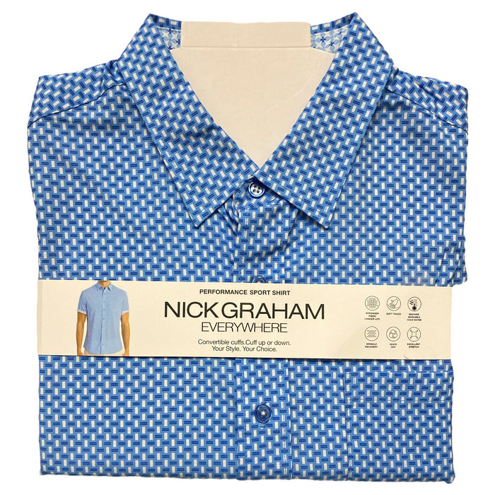 Nick Graham Men's Performance Short Sleeve Sport Shirt