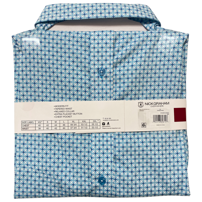Nick Graham Men's Performance Short Sleeve Sport Shirt