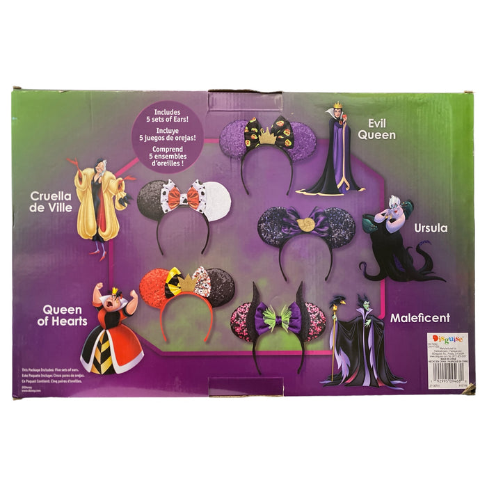 Disguise Disney Villains Dress Up Ear Headband Set, 5 Piece