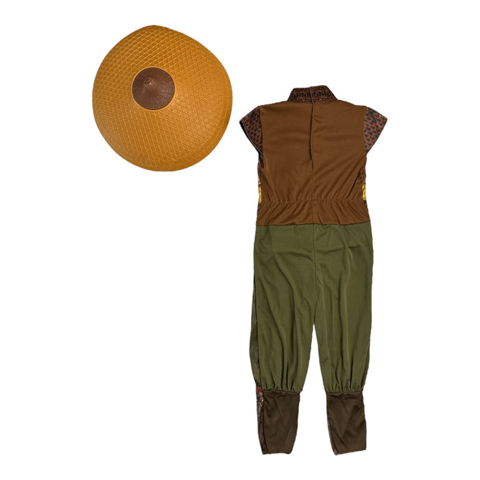 Disney Raya And The Last Dragon Girl's Jumpsuit and Hat Costume Set