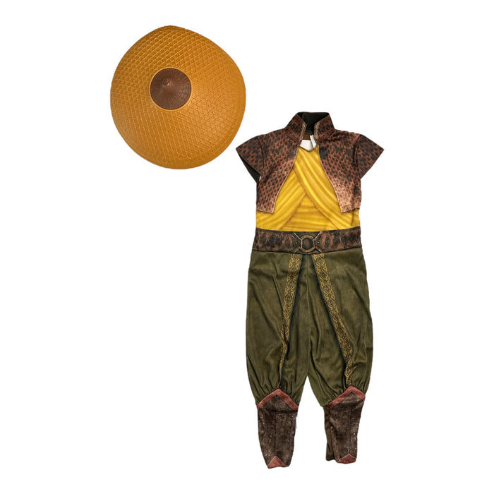 Disney Raya And The Last Dragon Girl's Jumpsuit and Hat Costume Set