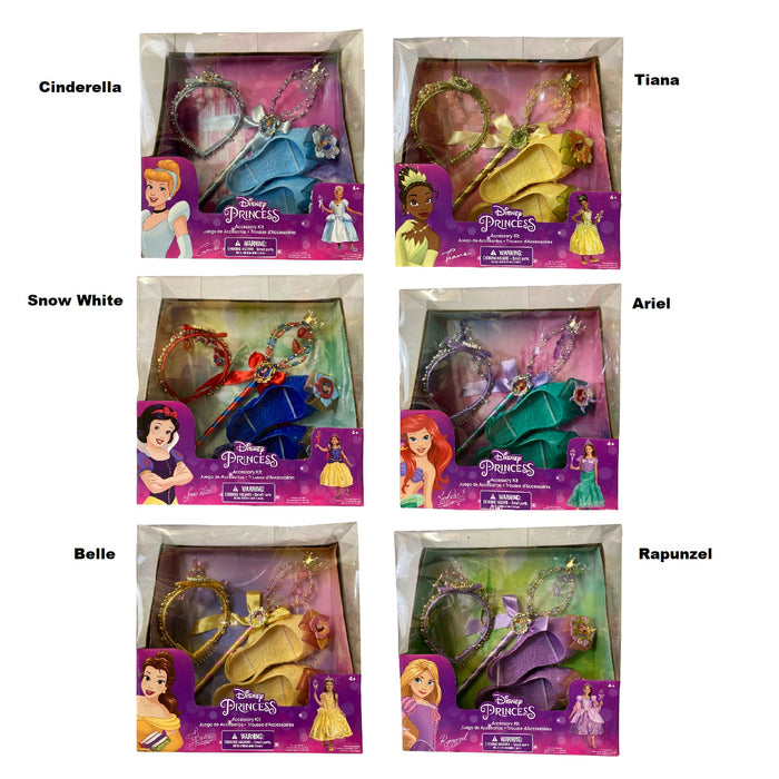 disney princess dress up kit Disney Princess 27-Piece Dress Up Trunk Set with Accessories, Kids Size, Gift Box