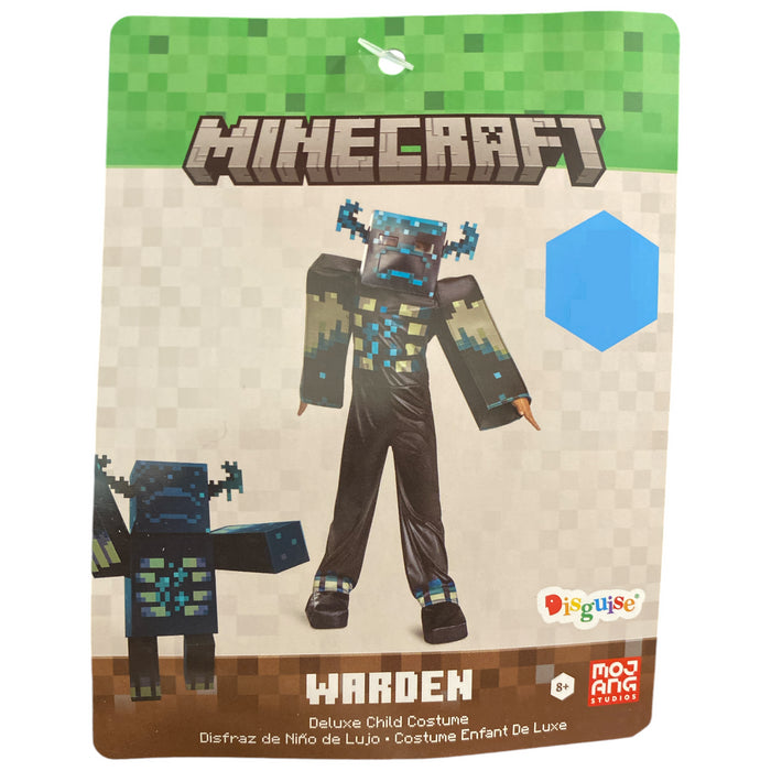 Disguise Boy's Minecraft Warden Deluxe Costume with Jumpsuit & Mask