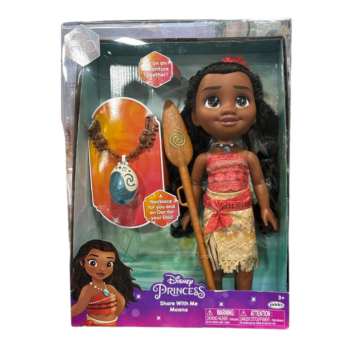 Disney Princess Share With Me Moana Doll with Oar and Necklace for Child