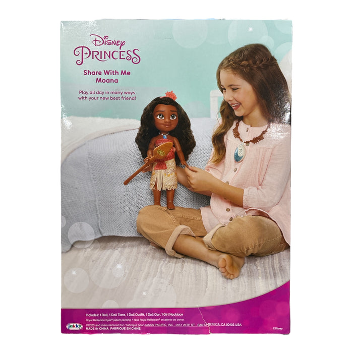 Disney Princess Share With Me Moana Doll with Oar and Necklace for Child