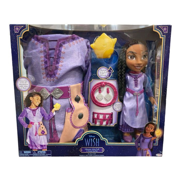 Disney Wish Ultimate Asha Doll & Dress-Up Set, 14" Doll with 4-6T Set