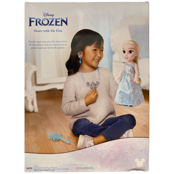 Disney Share with Me Toddler Doll with Child Sized Wearable Accessory, Elsa