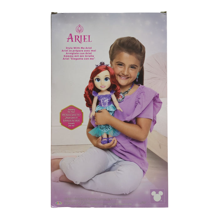 Disney Style with Me Toddler Doll with Child Sized Jewelry, 14"