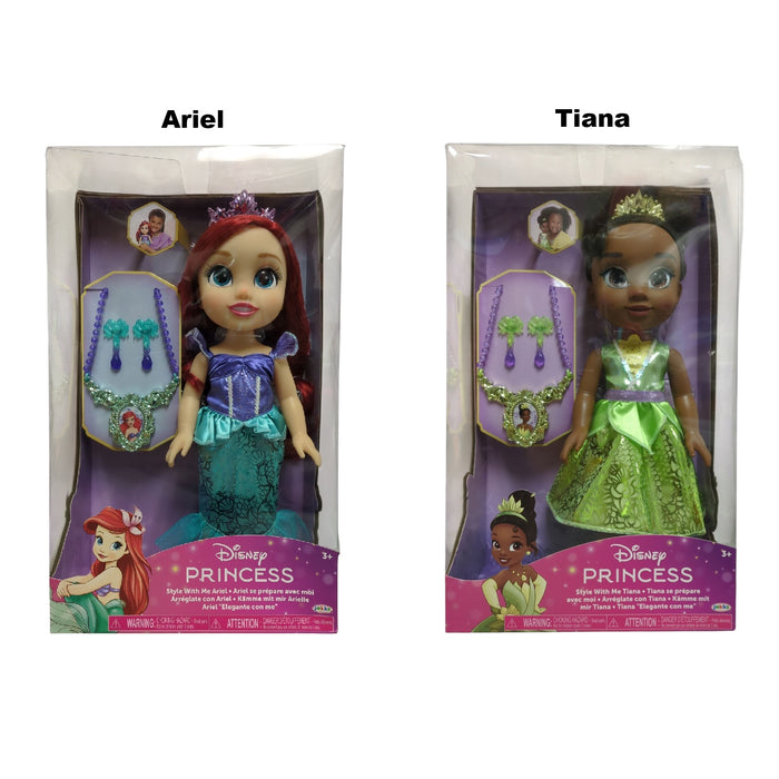 Disney Style with Me Toddler Doll with Child Sized Jewelry, 14"