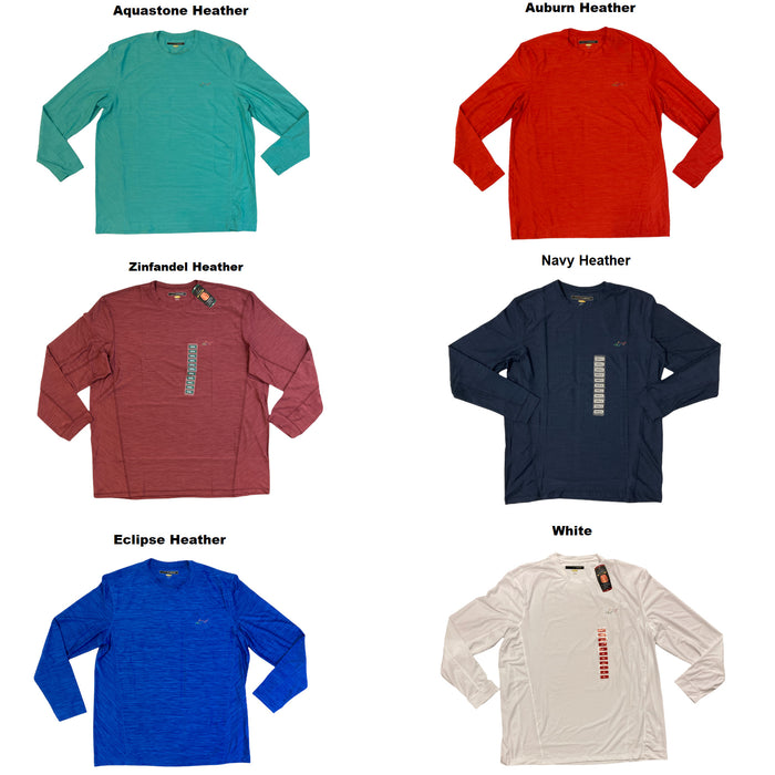 Greg Norman Play Dry Solar XP Long Sleeve Mesh Stretch Performance T-Shirt