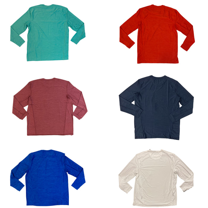 Greg Norman Play Dry Solar XP Long Sleeve Mesh Stretch Performance T-Shirt