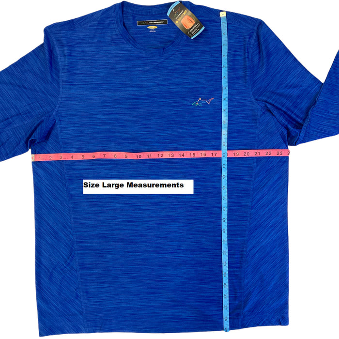 Greg Norman Play Dry Solar XP Long Sleeve Mesh Stretch Performance T-Shirt