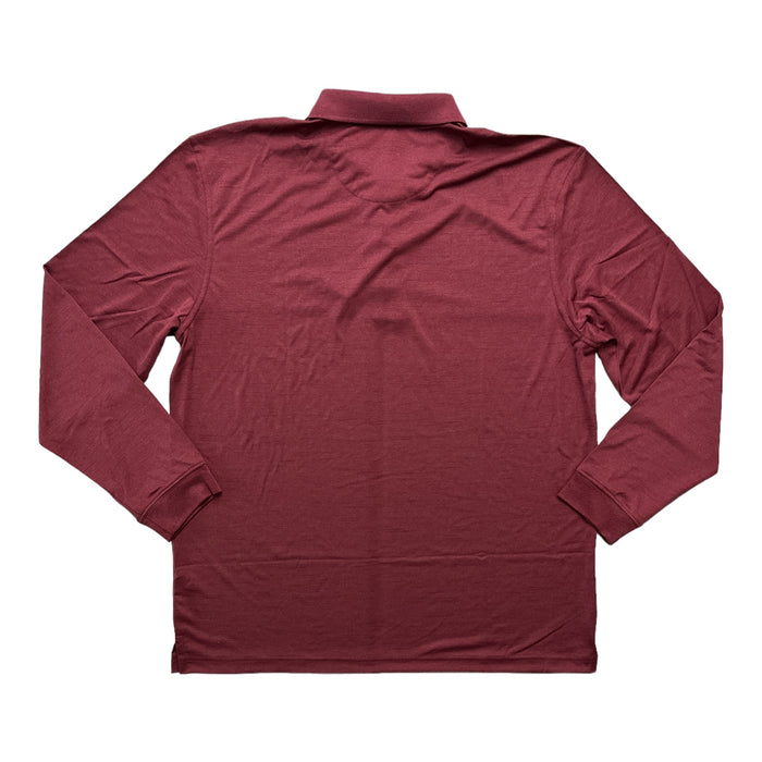 Greg Norman Men's Moisture Wicking Long Sleeve Performance Polo Shirt