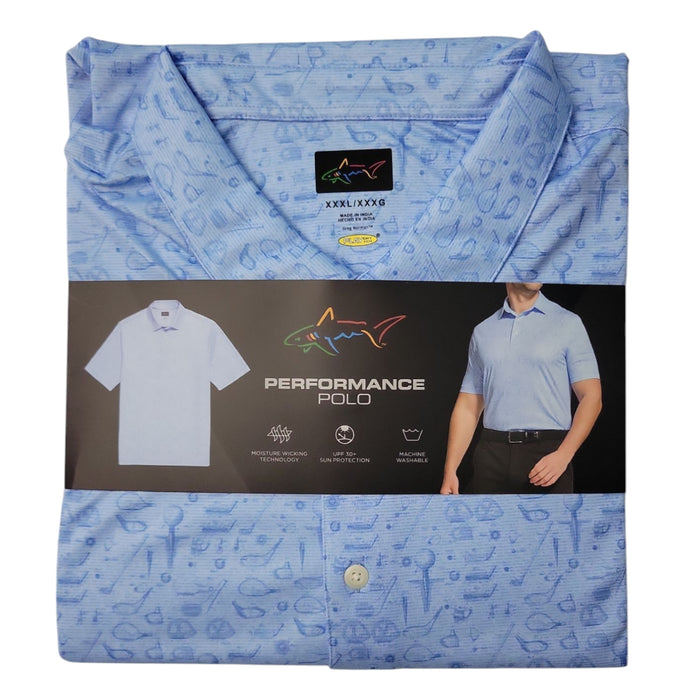 Greg Norman Men's Moisture Wicking Performance Luxe Golf Polo
