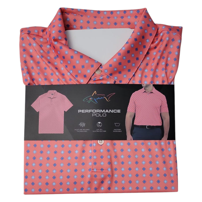 Greg Norman Men's Moisture Wicking Performance Luxe Golf Polo