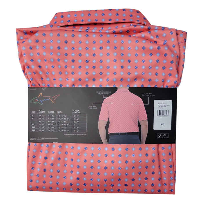 Greg Norman Men's Moisture Wicking Performance Luxe Golf Polo