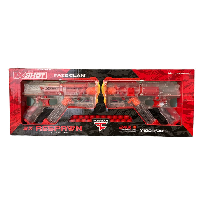 Zuru X-Shot Faze Clan Respawn 2-Pack with 24 Dart Balls