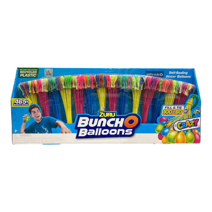 BunchOBalloons 465 Rapid-Fill Self-Tying Recyclable Water Balloon, Crazy