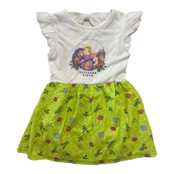 Disney Princess Toddler & Girl's Jersey Top & Eyelet Skirt Graphic Print Dress