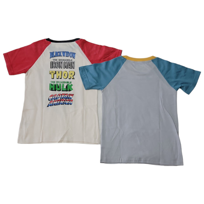 Character Boy's 2-Pack Soft & Comfortable Crewneck Short Sleeve Tee