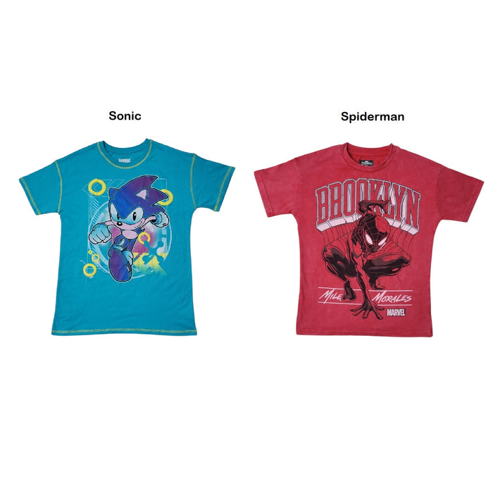 Character Kids Vintage Style Soft Crewneck Boys Tee