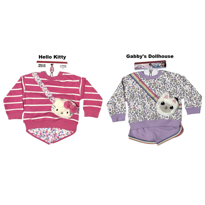 HIS International Toddler Girls Character Sweatshirt & Sweat Short Set