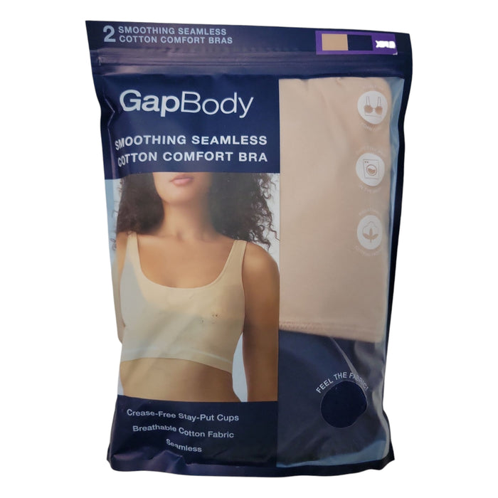 GapBody Women's 2-Pack Seamless Cotton Comfort Bra