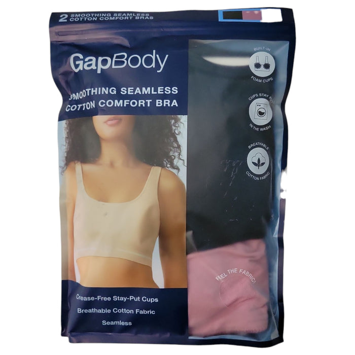 GapBody Women's 2-Pack Seamless Cotton Comfort Bra
