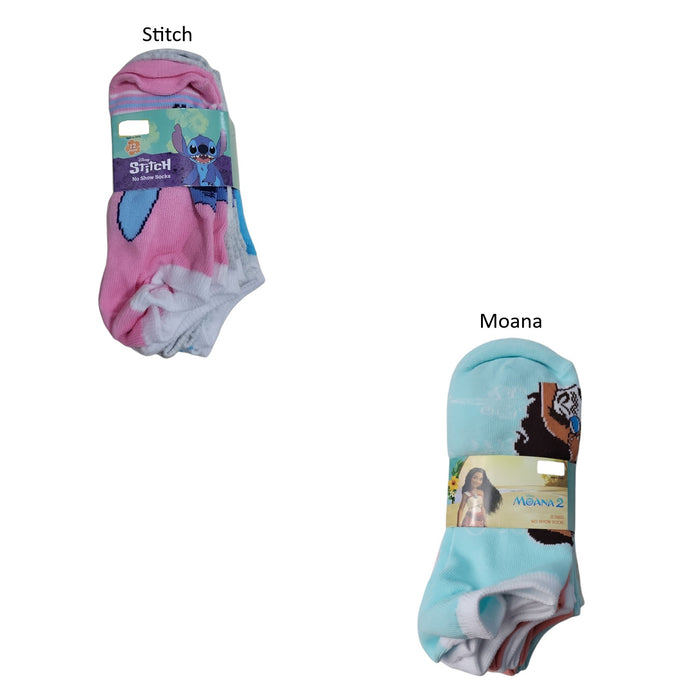 Character Girls 12-Pack Soft & Breathable No-Show Sock