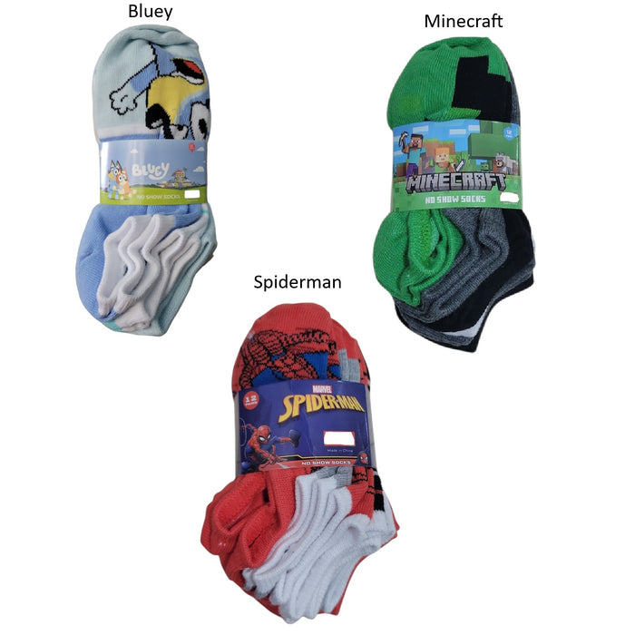 Character Boys Classic Stretch Fit 12-Pack No-Show Sock
