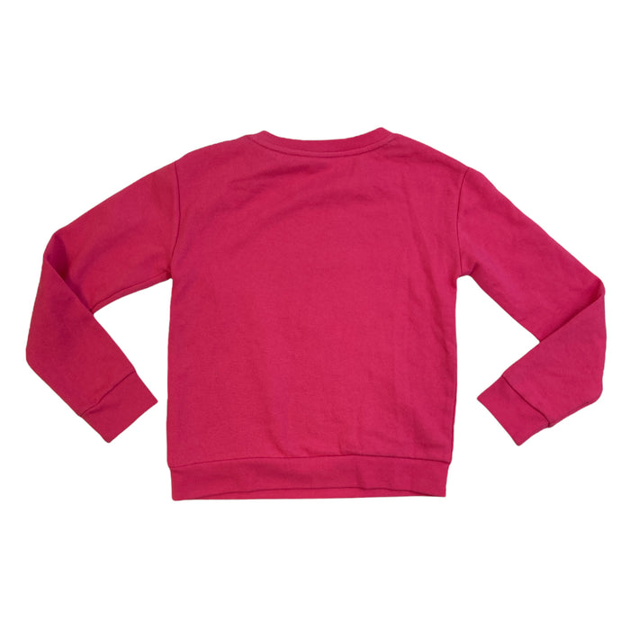 Member's Mark Girl's Crew Neck "No Bad Vibes" Flippable Sequin Sweatshirt, Pink