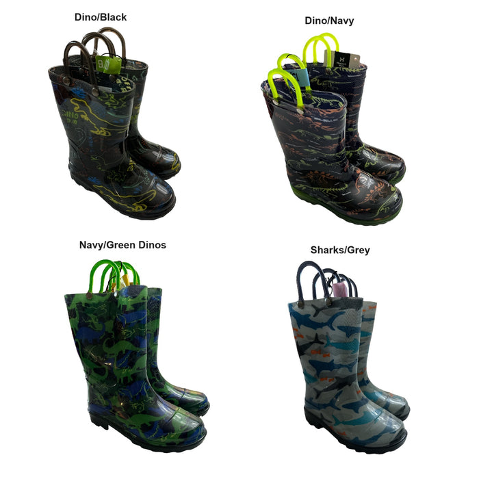 Member's Mark Boy's Lightweight Waterproof Light-Up Rain Boots