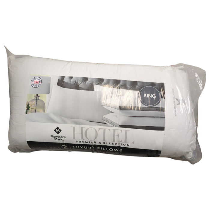Member's Mark Hotel Premier Collection Down Alternative Bed Pillows, 2pk