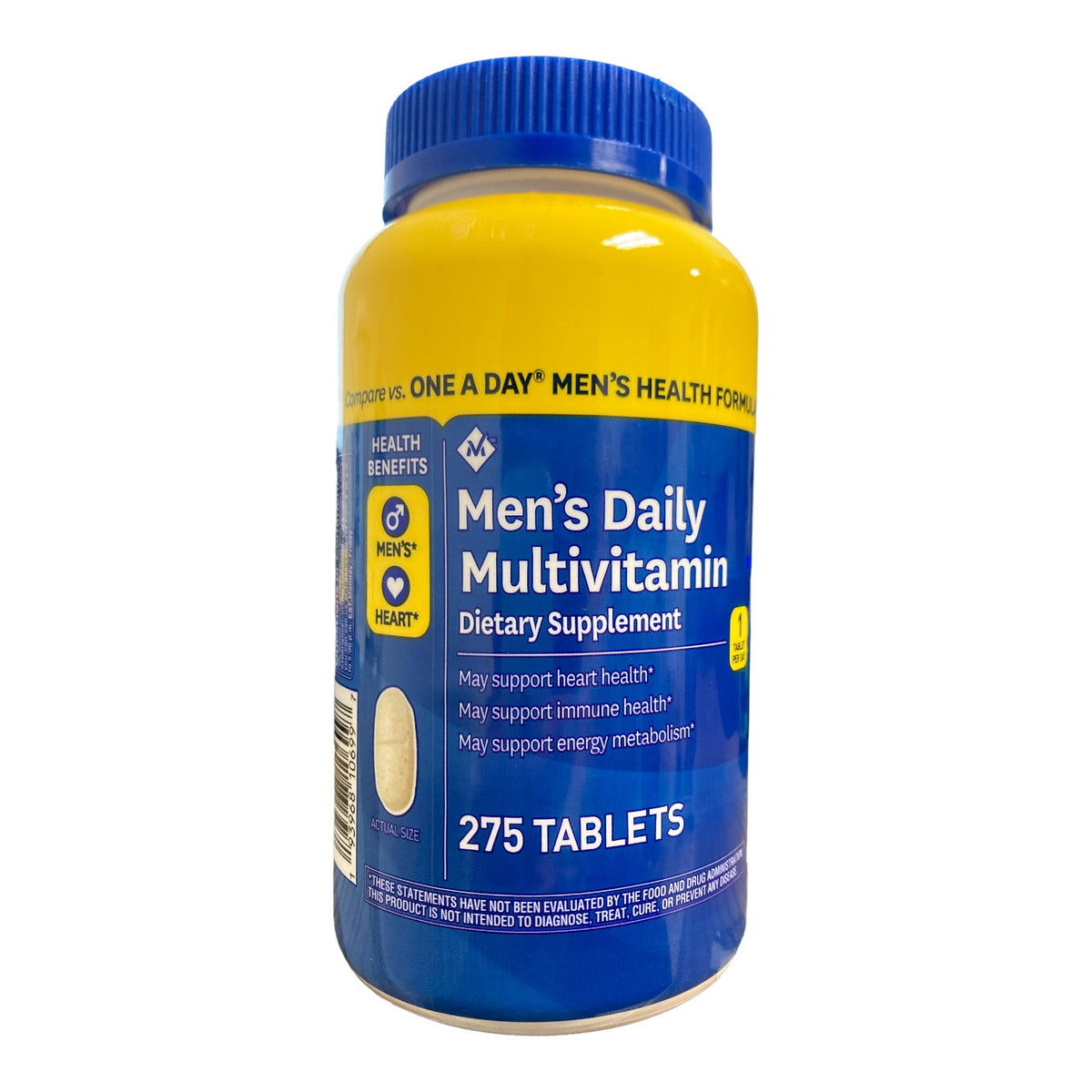 Member's Mark Men's Daily Multivitamin Dietary Supplement Tablets, 275 