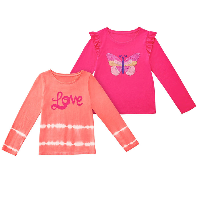 Members Mark Girl's Long Sleeve 2 Pack My Favorite Tee