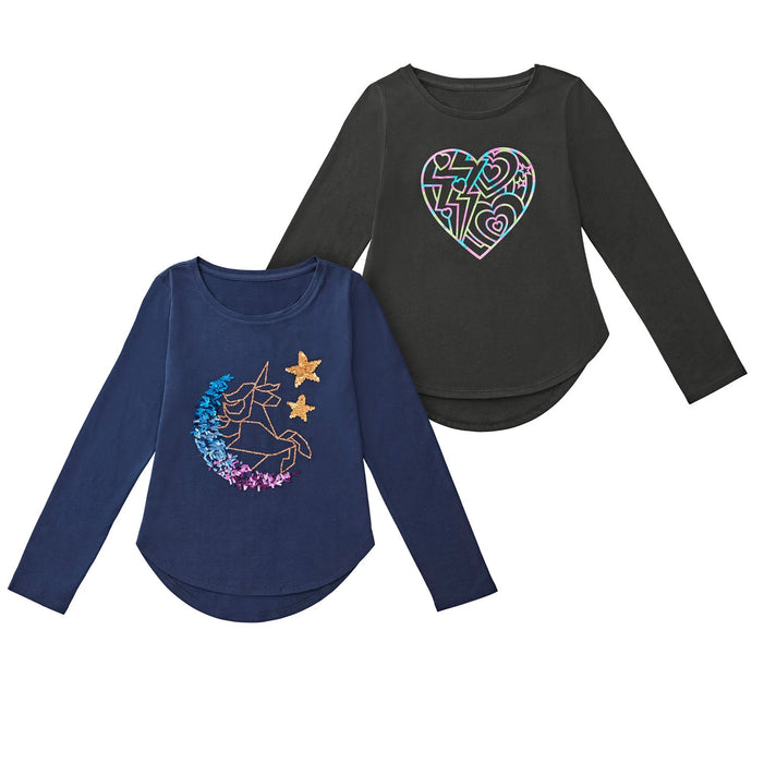 Members Mark Girl's Long Sleeve 2 Pack My Favorite Tee