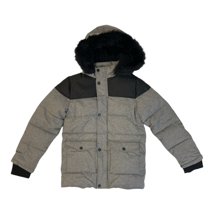 Member's Mark Boy's Favorite Toddler Puffer Jacket, Faux Fur Hood