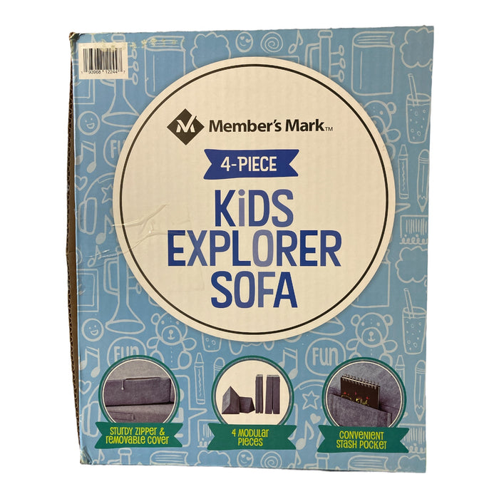 Member's Mark 4 Piece Kids Explorer Sofa, Denim