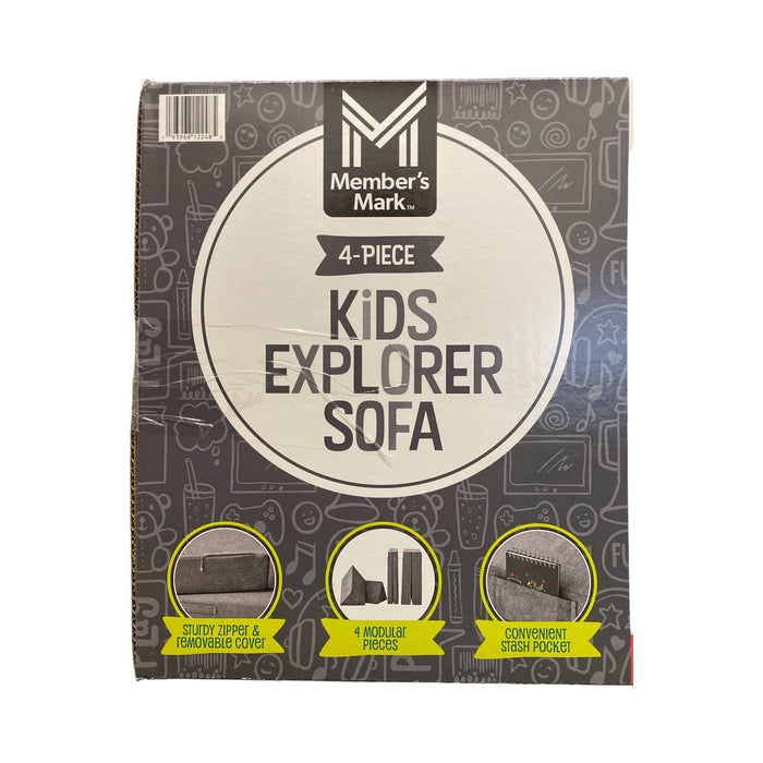 Member's Mark 4 Piece Kids Explorer Sofa, Meteorite