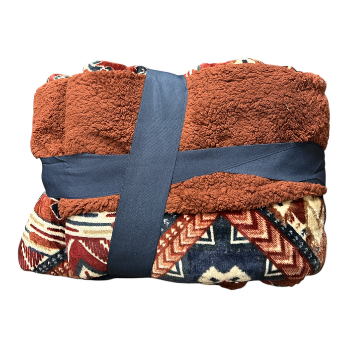 Member's Mark Super Soft Velvet Plush Queen Blanket, 96in x 90in, Weston Multi