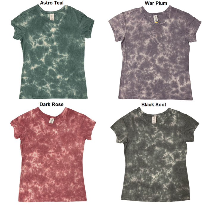 Member's Mark Women's Relaxed Fit Short Sleeve Luxe Tie Dye Tee