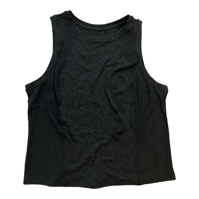 Member's Mark Women's Soft Ribbed Semi-Fitted Crop Tank (Charcoal Grey, XXL)