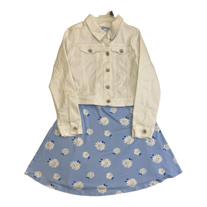 Member's Mark Pull Over Knit Dress with Denim Jacket Set