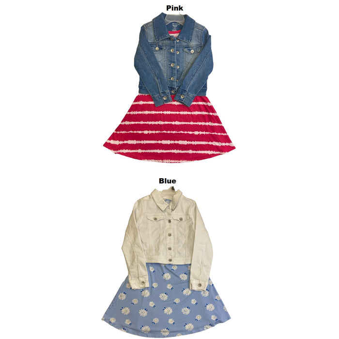 Member's Mark Pull Over Knit Dress with Denim Jacket Set